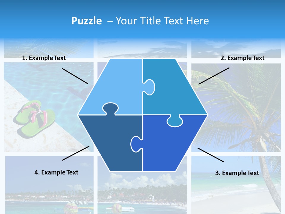 Slipper Feet Beachfront PowerPoint Template