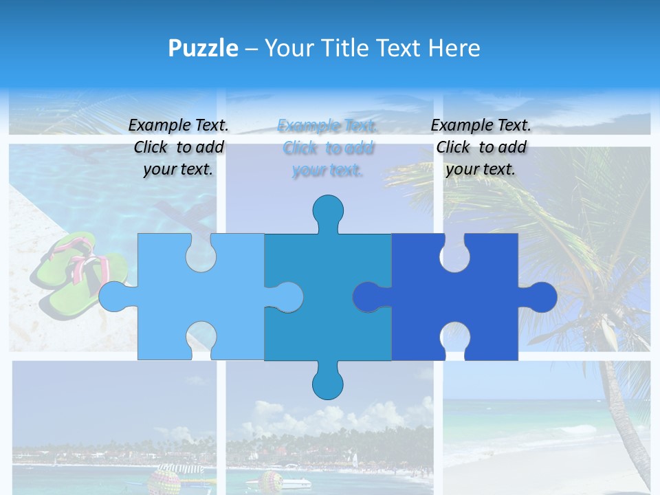 Slipper Feet Beachfront PowerPoint Template