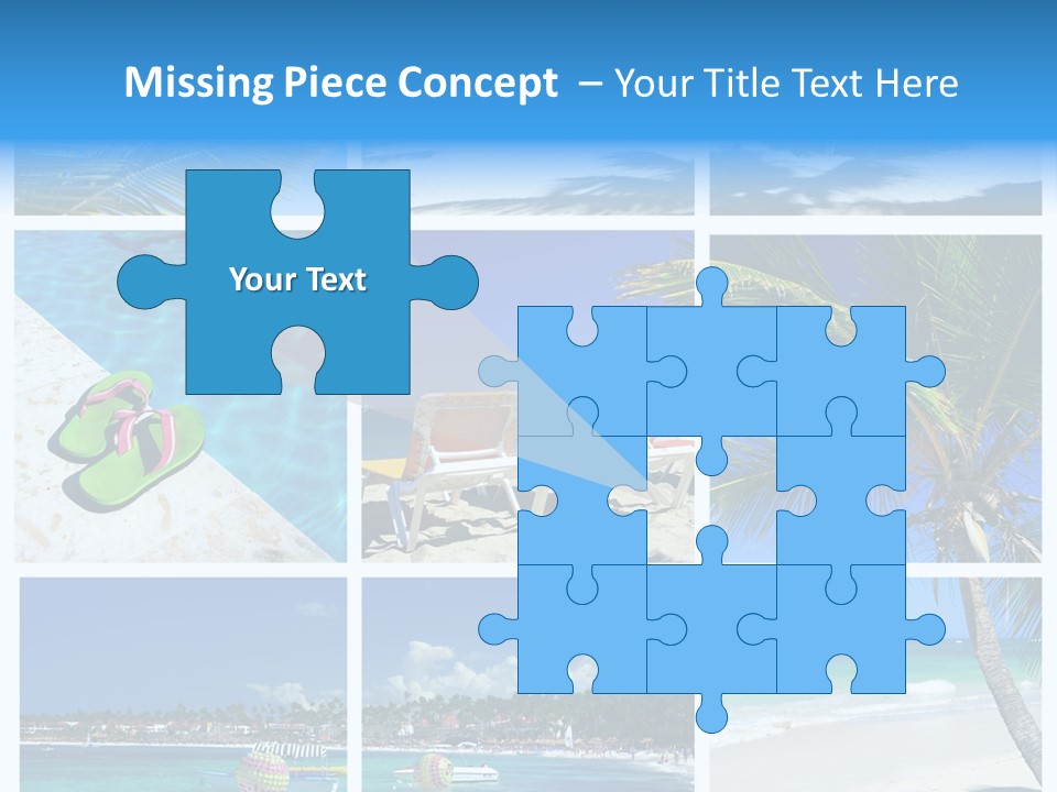 Slipper Feet Beachfront PowerPoint Template