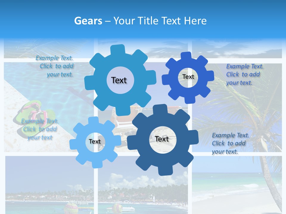 Slipper Feet Beachfront PowerPoint Template