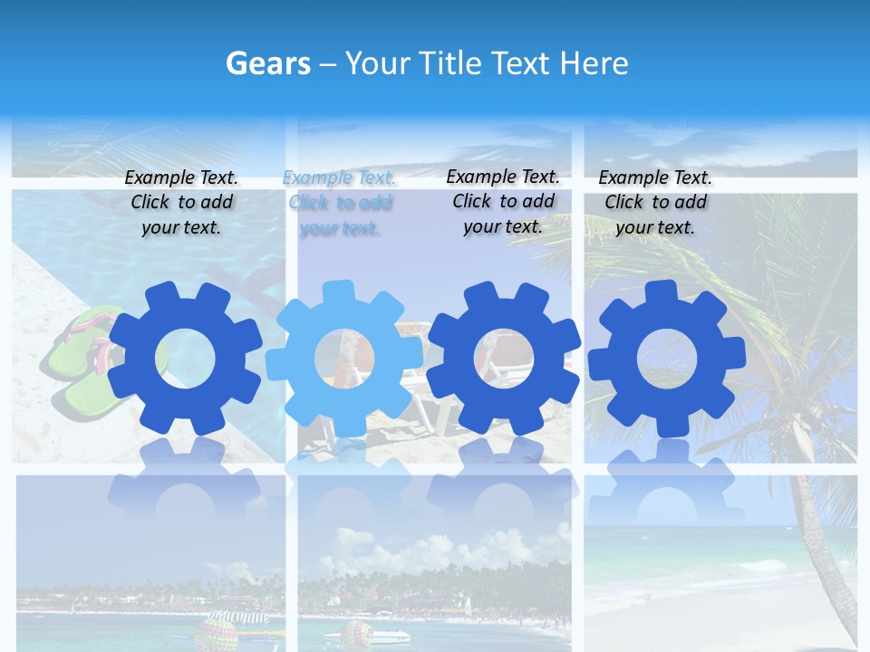 Slipper Feet Beachfront PowerPoint Template