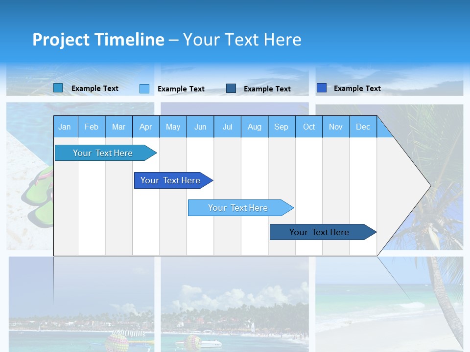 Slipper Feet Beachfront PowerPoint Template
