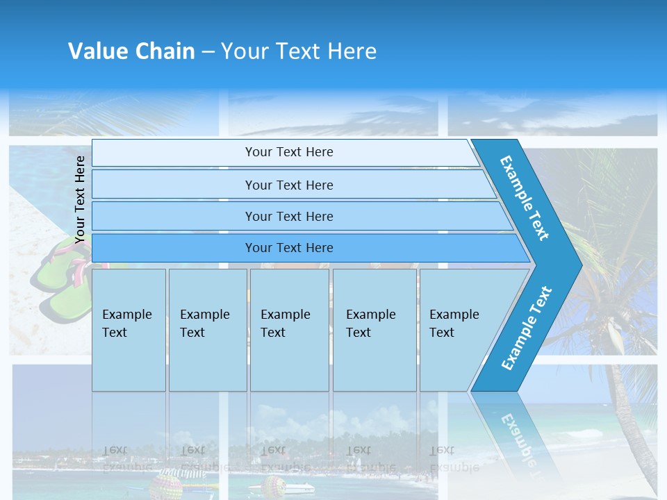 Slipper Feet Beachfront PowerPoint Template