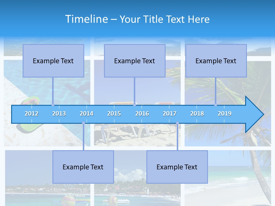 Slipper Feet Beachfront PowerPoint Template