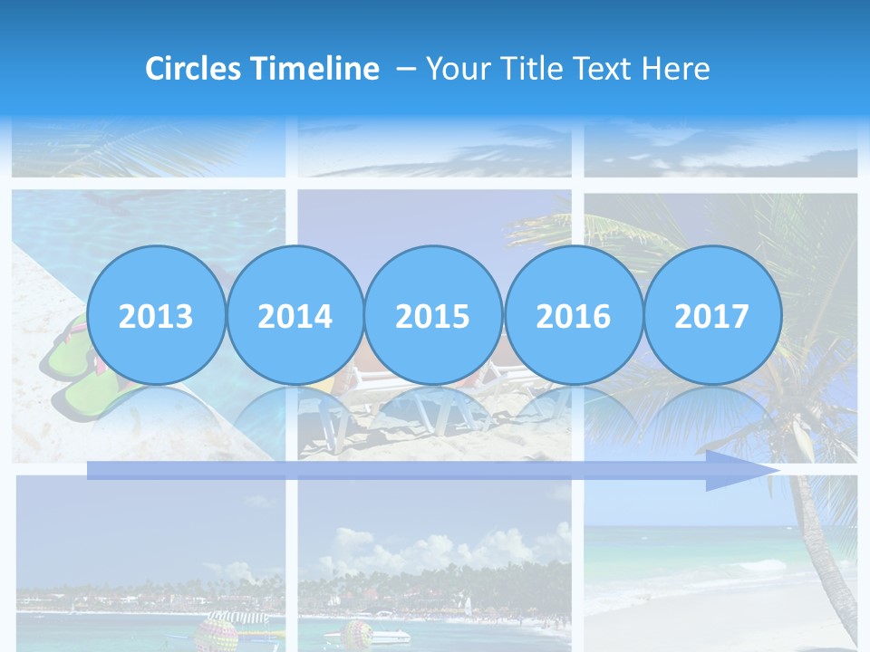 Slipper Feet Beachfront PowerPoint Template