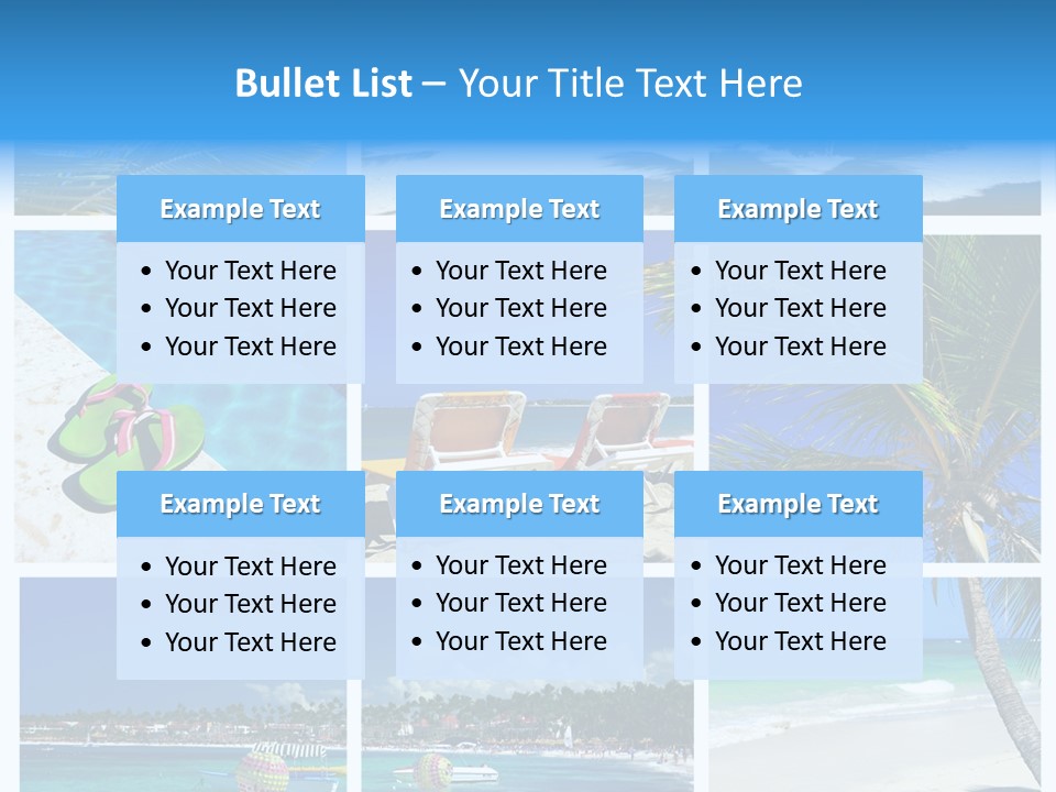 Slipper Feet Beachfront PowerPoint Template