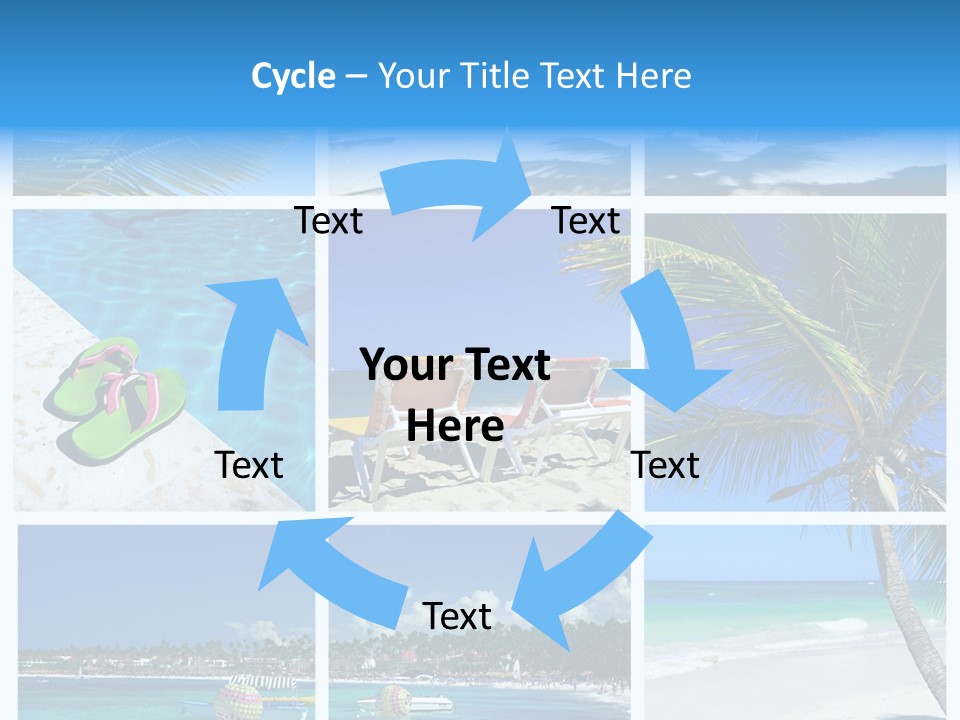 Slipper Feet Beachfront PowerPoint Template