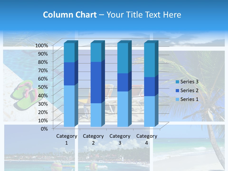 Slipper Feet Beachfront PowerPoint Template
