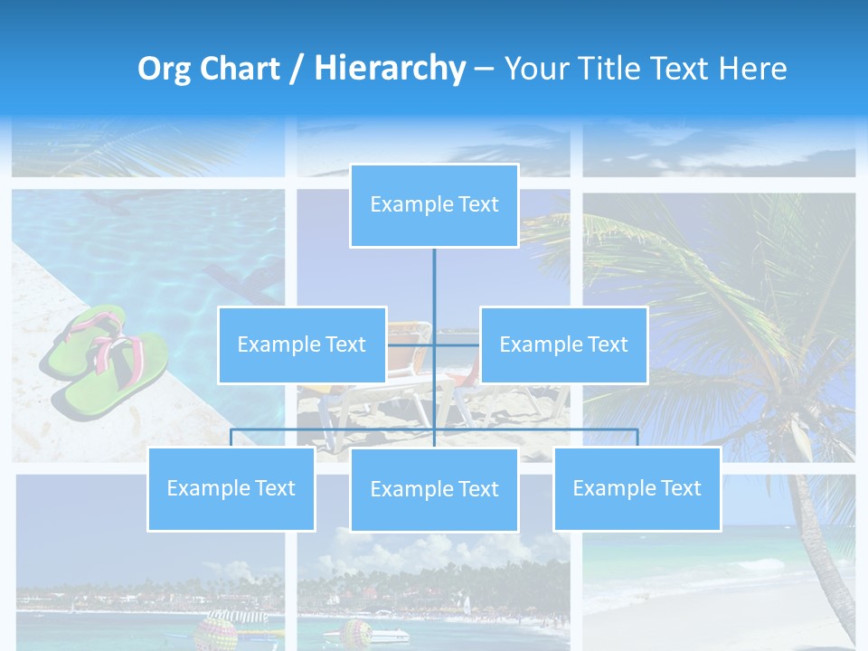 Slipper Feet Beachfront PowerPoint Template