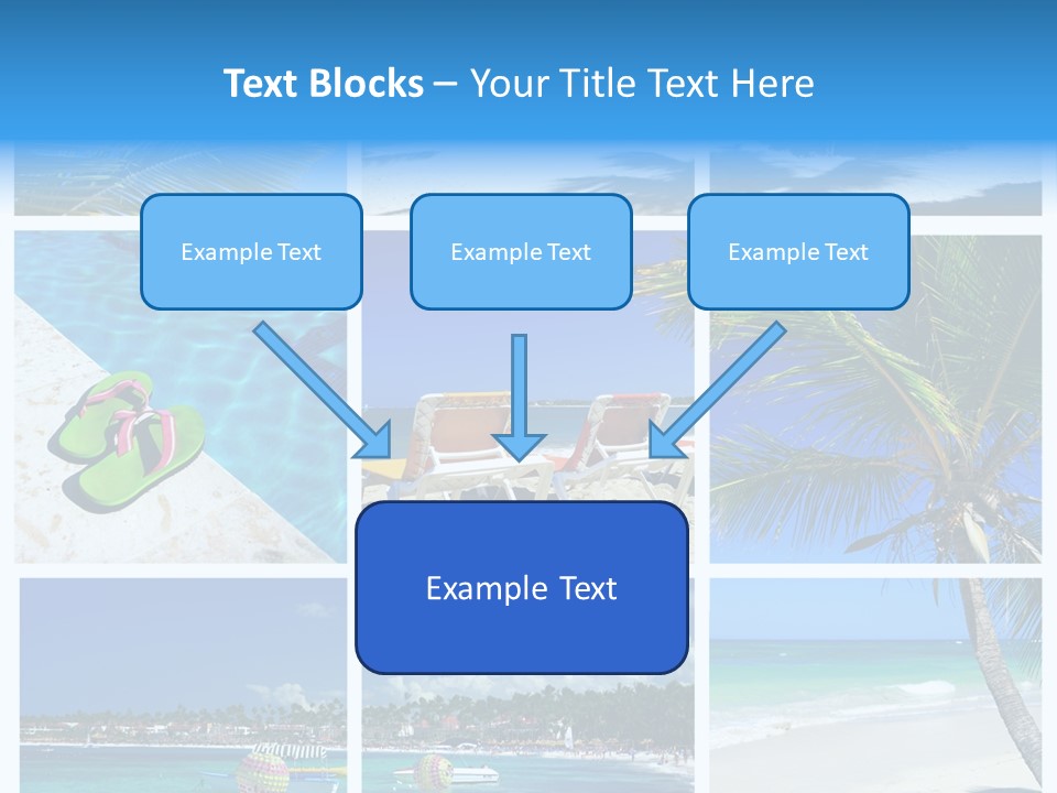 Slipper Feet Beachfront PowerPoint Template