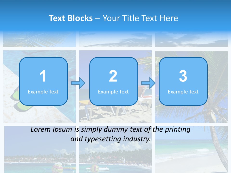 Slipper Feet Beachfront PowerPoint Template