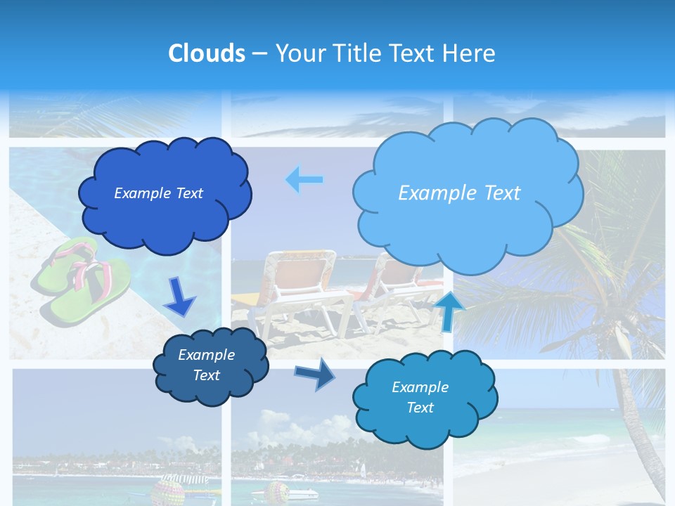Slipper Feet Beachfront PowerPoint Template