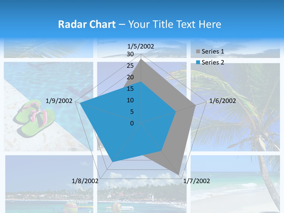 Slipper Feet Beachfront PowerPoint Template