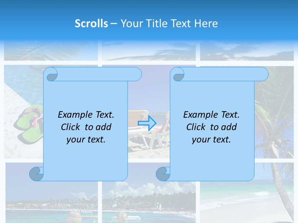 Slipper Feet Beachfront PowerPoint Template