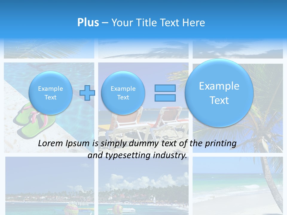 Slipper Feet Beachfront PowerPoint Template