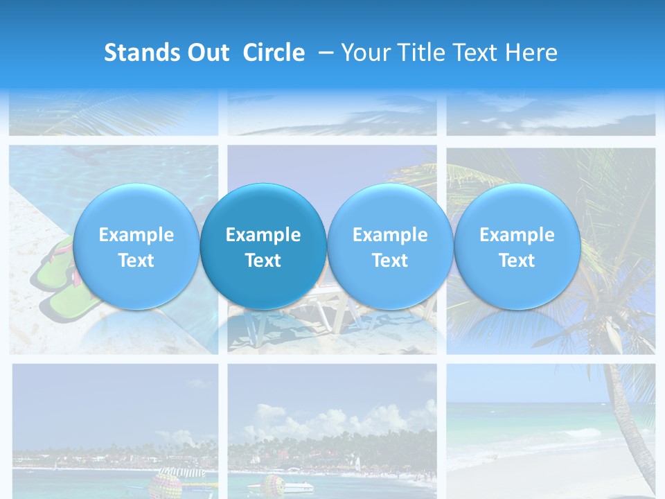 Slipper Feet Beachfront PowerPoint Template
