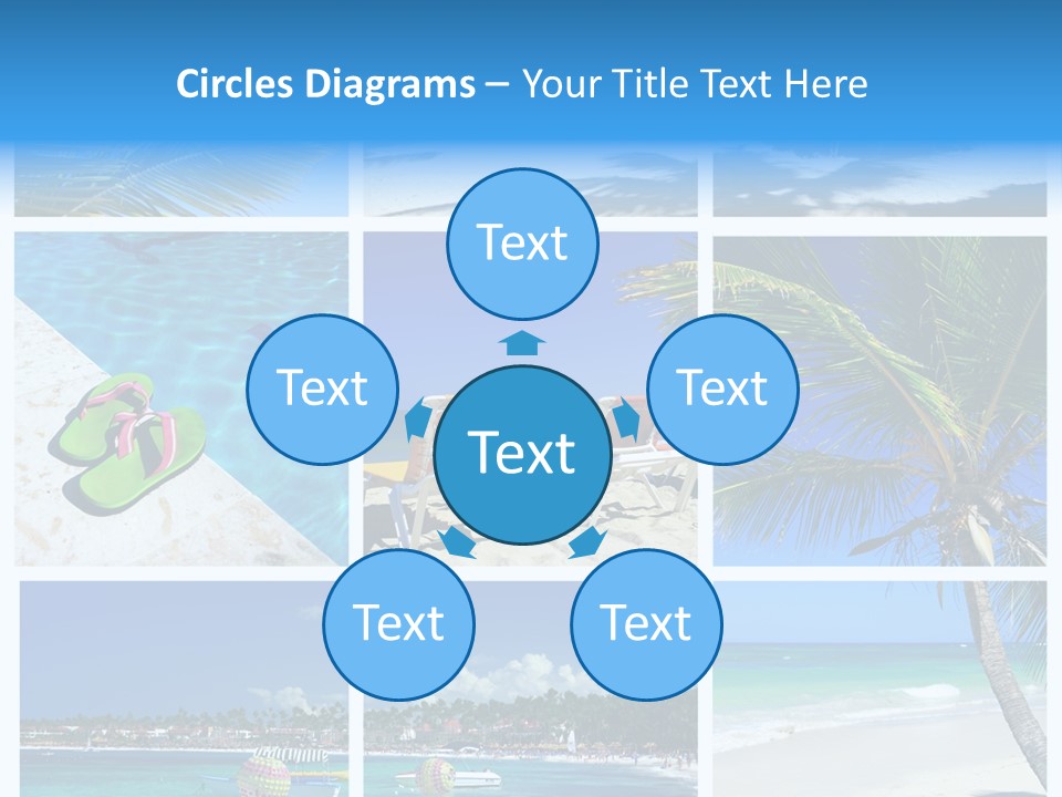 Slipper Feet Beachfront PowerPoint Template