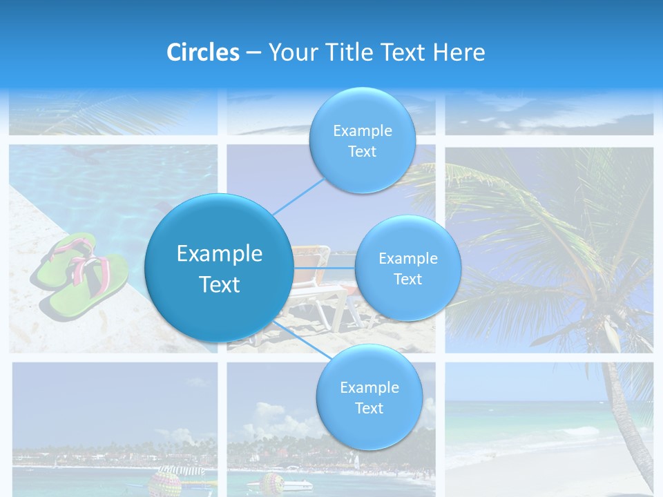 Slipper Feet Beachfront PowerPoint Template