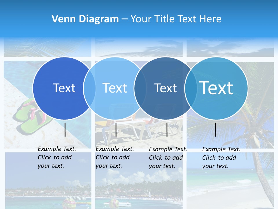 Slipper Feet Beachfront PowerPoint Template