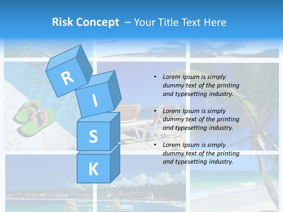 Slipper Feet Beachfront PowerPoint Template