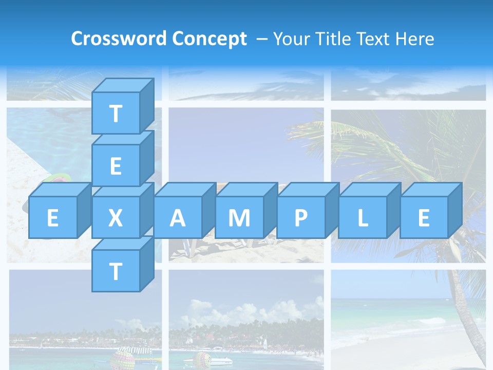 Slipper Feet Beachfront PowerPoint Template
