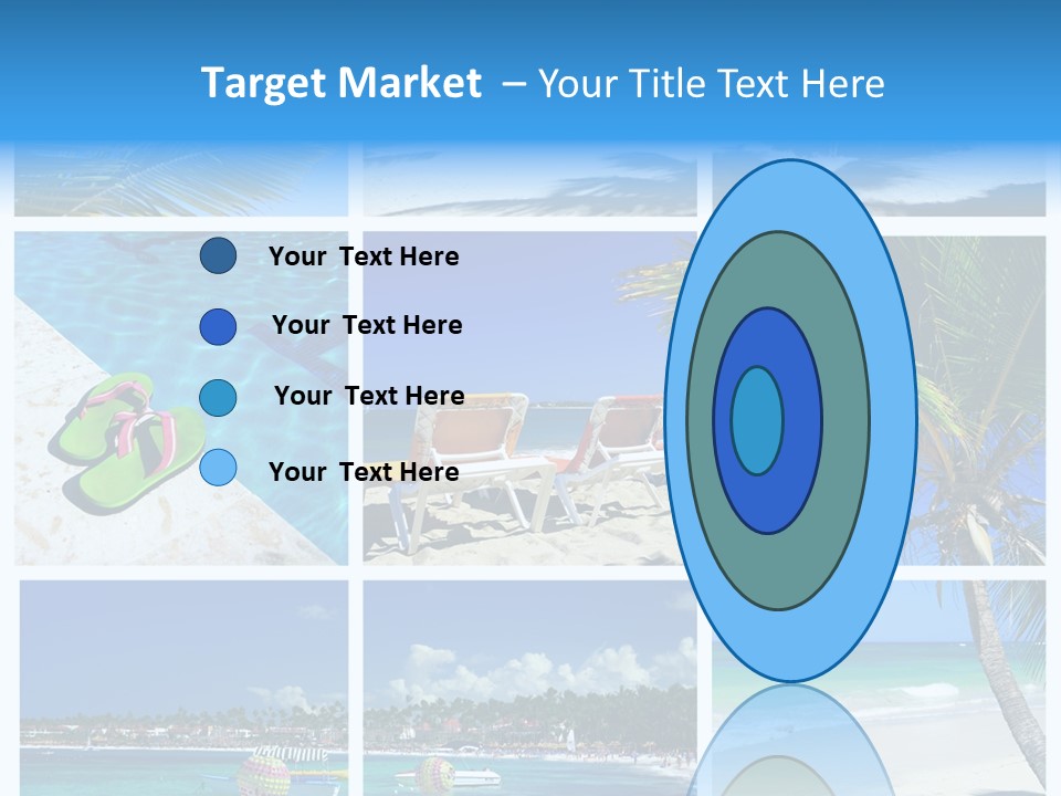 Slipper Feet Beachfront PowerPoint Template