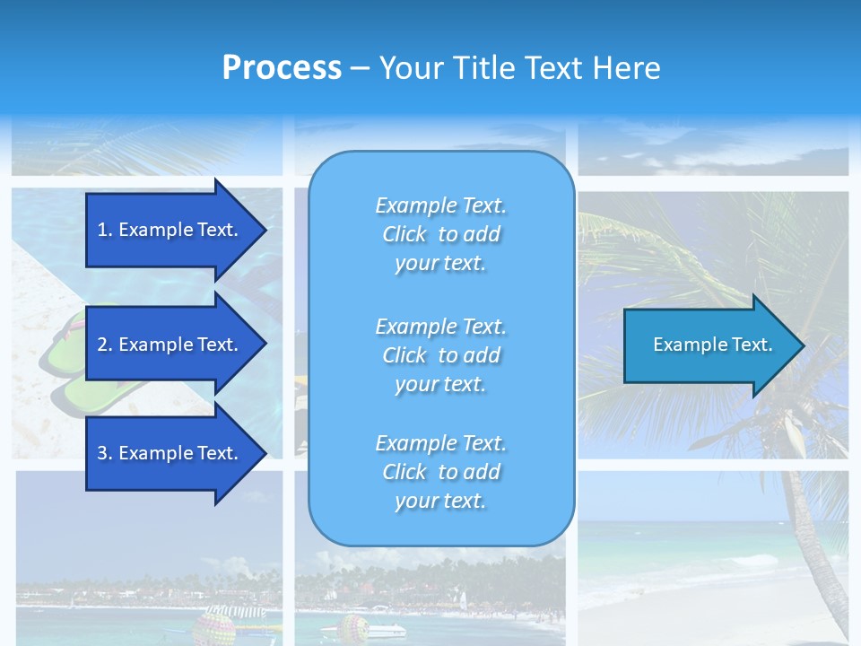 Slipper Feet Beachfront PowerPoint Template
