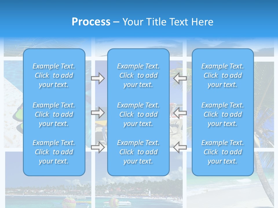 Slipper Feet Beachfront PowerPoint Template