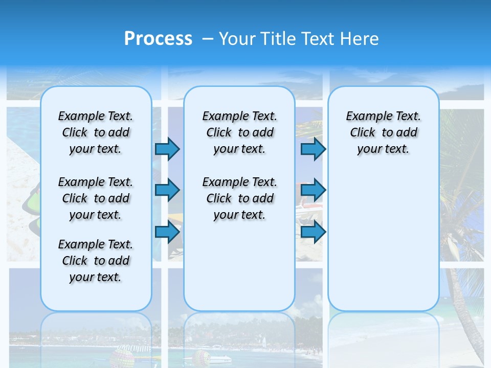 Slipper Feet Beachfront PowerPoint Template