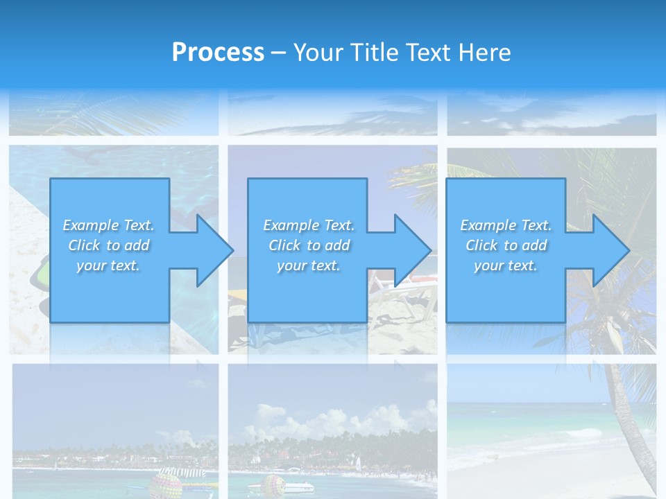 Slipper Feet Beachfront PowerPoint Template