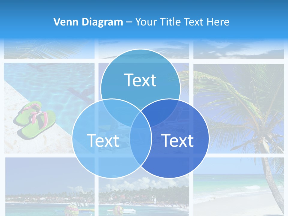 Slipper Feet Beachfront PowerPoint Template