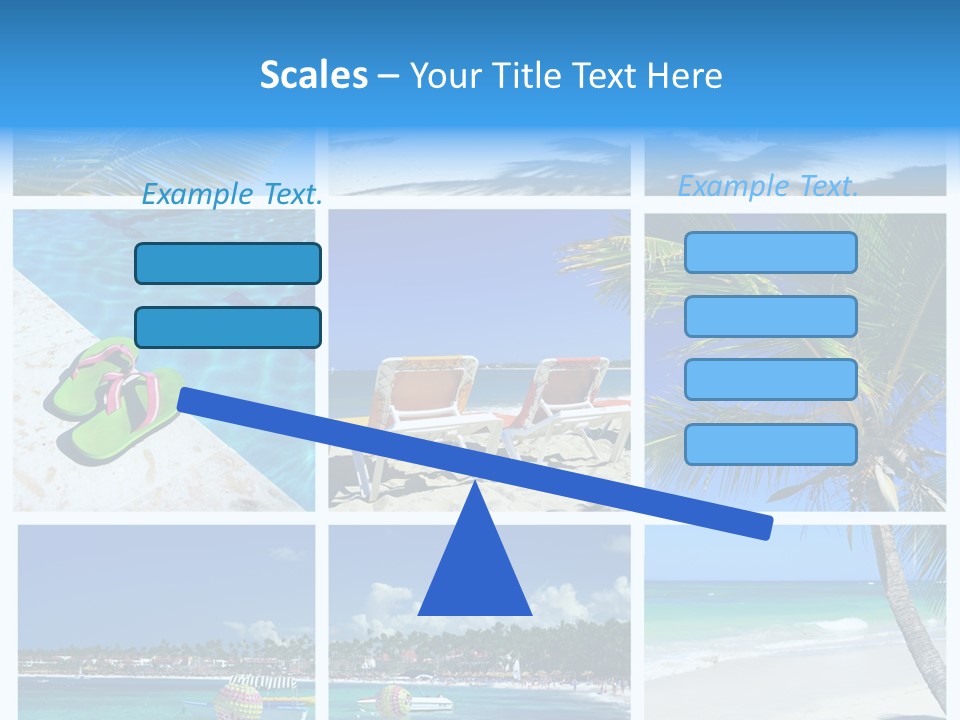 Slipper Feet Beachfront PowerPoint Template