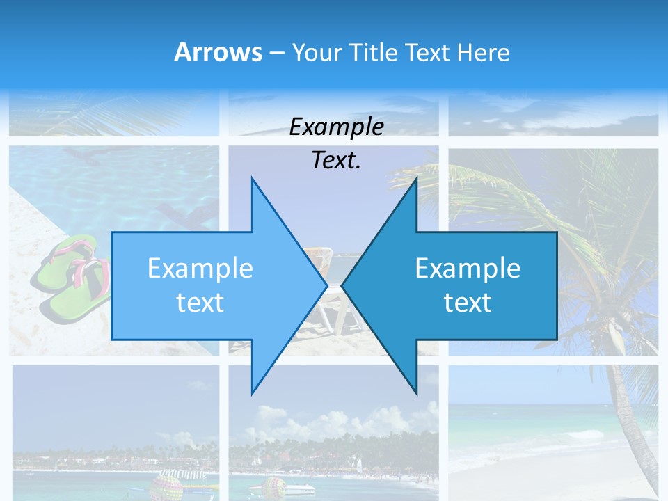 Slipper Feet Beachfront PowerPoint Template