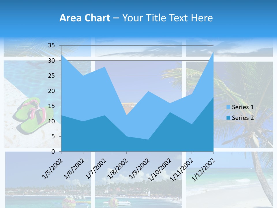 Slipper Feet Beachfront PowerPoint Template