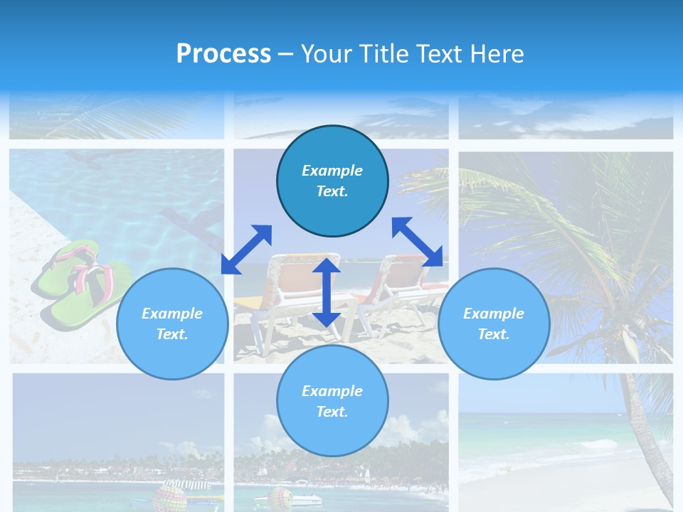 Slipper Feet Beachfront PowerPoint Template