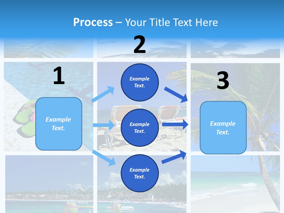 Slipper Feet Beachfront PowerPoint Template