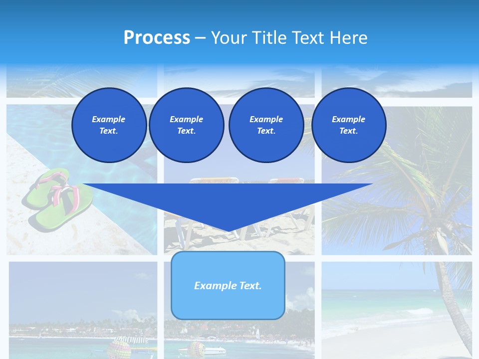 Slipper Feet Beachfront PowerPoint Template
