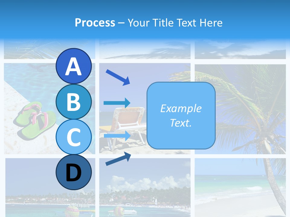 Slipper Feet Beachfront PowerPoint Template