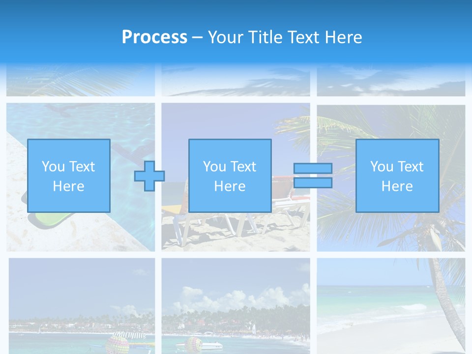 Slipper Feet Beachfront PowerPoint Template