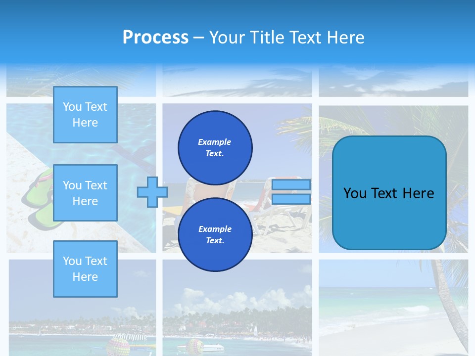 Slipper Feet Beachfront PowerPoint Template