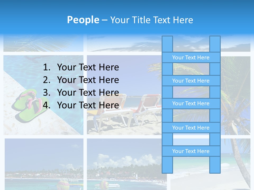 Slipper Feet Beachfront PowerPoint Template
