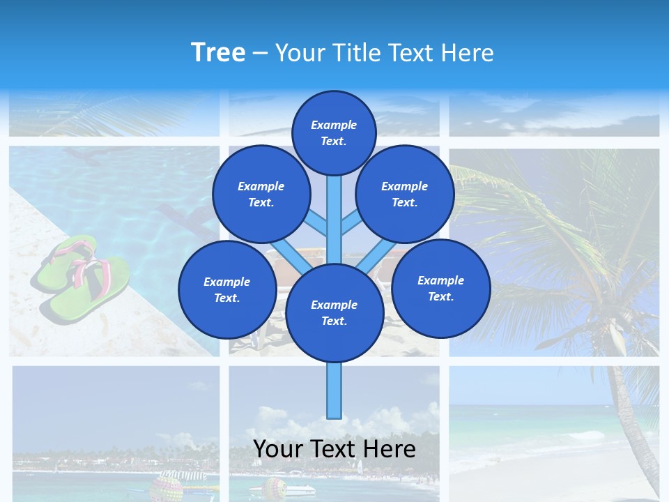 Slipper Feet Beachfront PowerPoint Template
