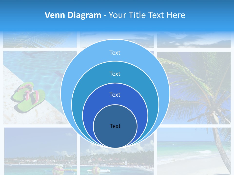 Slipper Feet Beachfront PowerPoint Template