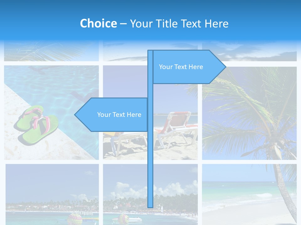 Slipper Feet Beachfront PowerPoint Template