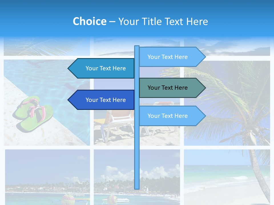 Slipper Feet Beachfront PowerPoint Template