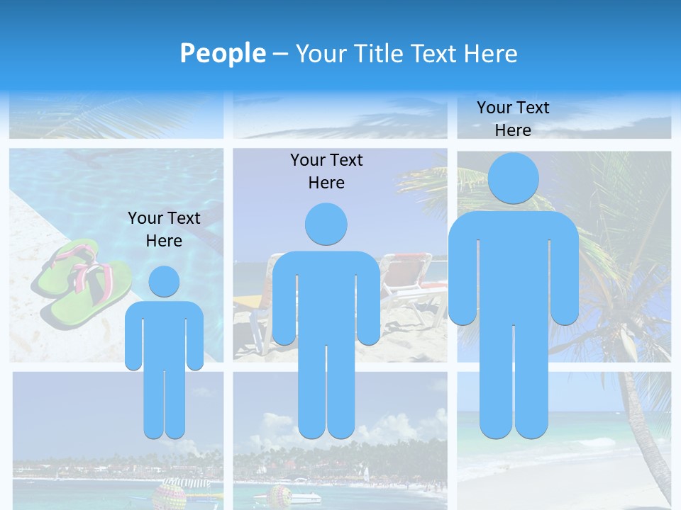 Slipper Feet Beachfront PowerPoint Template