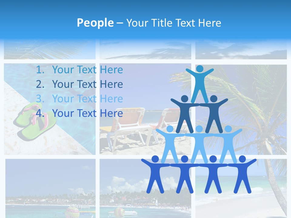 Slipper Feet Beachfront PowerPoint Template