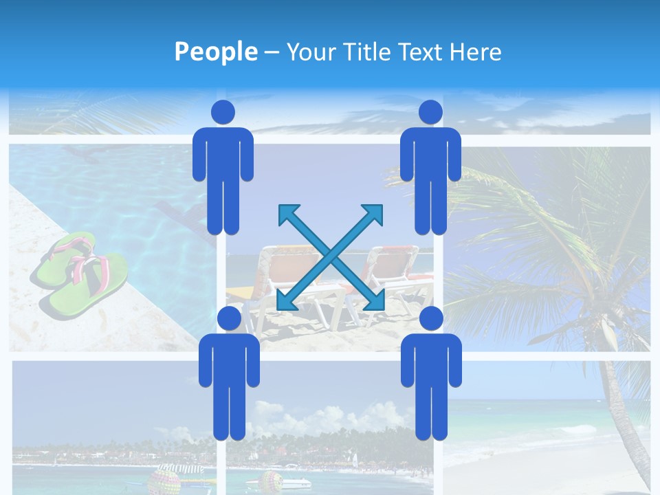 Slipper Feet Beachfront PowerPoint Template