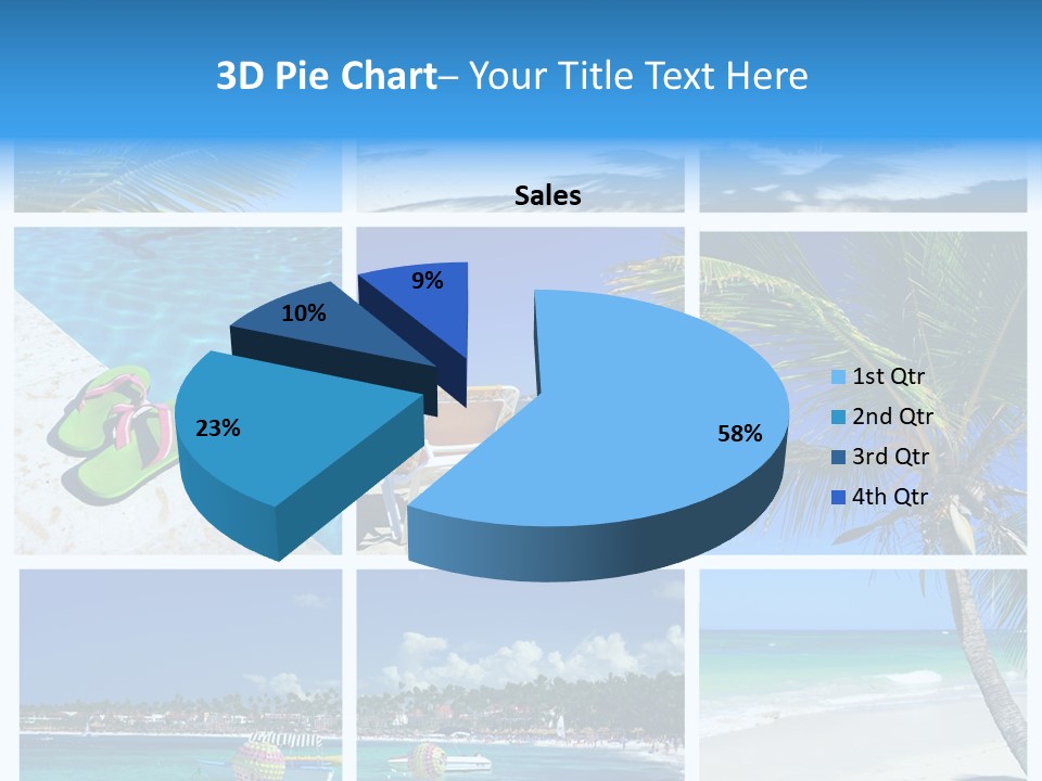 Slipper Feet Beachfront PowerPoint Template
