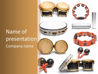 Percussion Musical Instruments PowerPoint Template